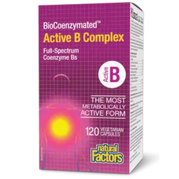 Natural Factors BioCoenzymated Active B Complex, 120 Vegetarian Capsules | 每天不同折扣, 全网最低价格 | 种类齐全的保健品店铺 VITASHOP, 只有你想不到, 没有你买不到