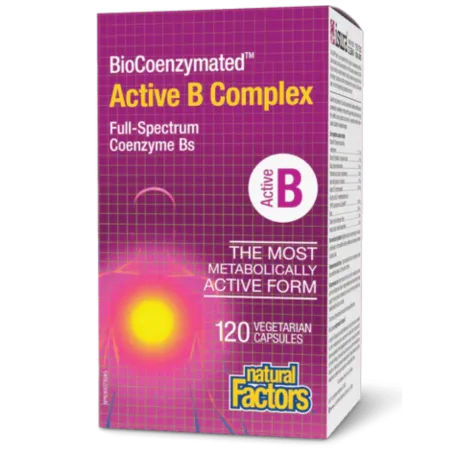 Natural Factors BioCoenzymated Active B Complex, 120 Vegetarian Capsules | 每天不同折扣, 全网最低价格 | 种类齐全的保健品店铺 VITASHOP, 只有你想不到, 没有你买不到