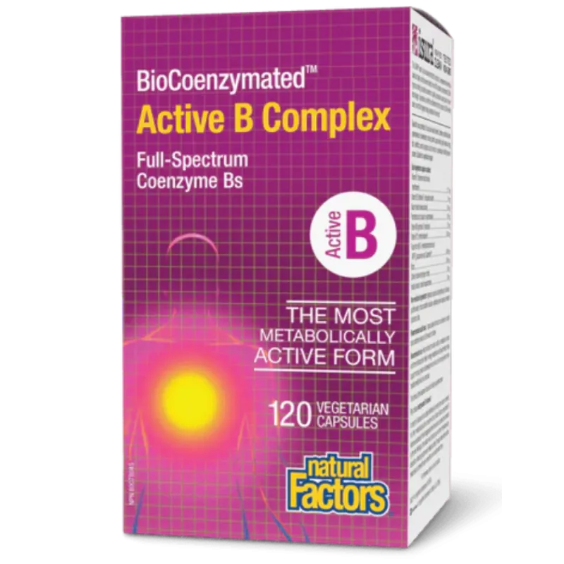 Natural Factors BioCoenzymated Active B Complex, 120 Vegetarian Capsules | 每天不同折扣, 全网最低价格 | 种类齐全的保健品店铺 VITASHOP, 只有你想不到, 没有你买不到