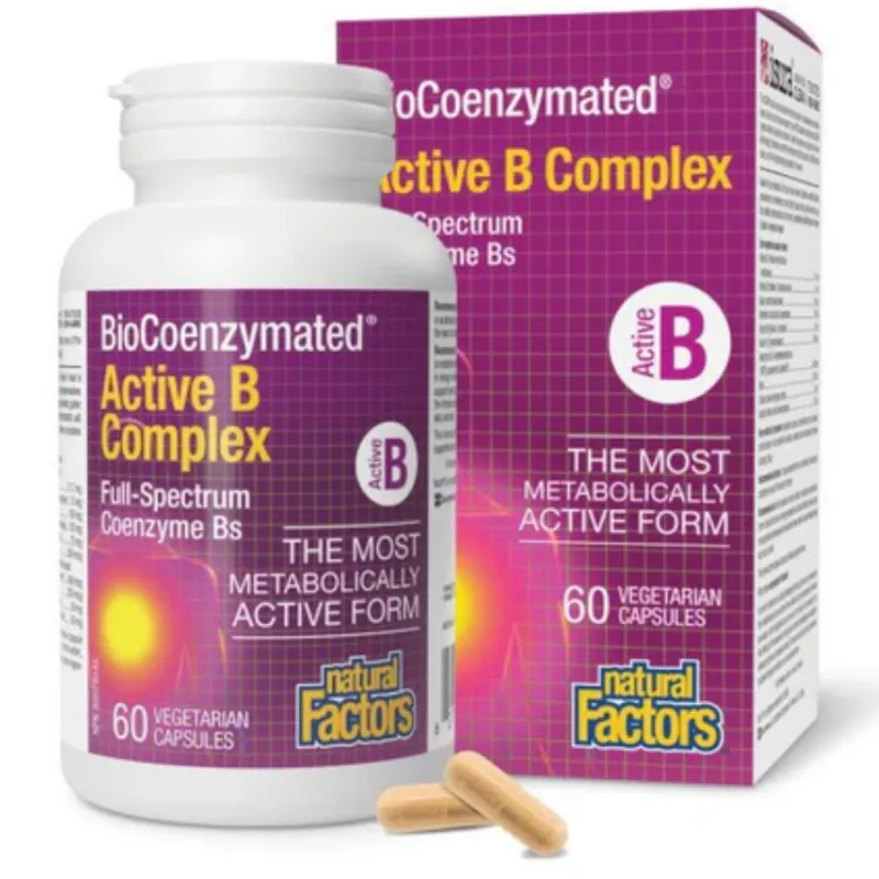 Natural Factors BioCoenzymated Active B Complex, 120 Vegetarian Capsules | 每天不同折扣, 全网最低价格 | 种类齐全的保健品店铺 VITASHOP, 只有你想不到, 没有你买不到