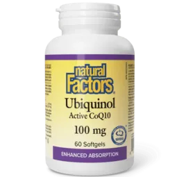Natural Factors 내추럴 팩터스 유비퀴놀 활성 CoQ10 100mg, 소프트젤 60정 | 매일 업데이트되는 특가 상품 | VITASHOP