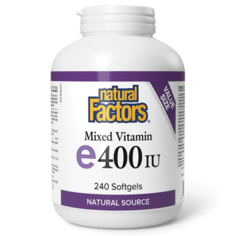 Mixed Vitamin E 400 IU Natural source, 240 Softgels | Safest & Easiest Shopping Vitamins Online | VITASHOP