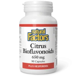 Natural Factors 내추럴 팩터스 시트러스 바이오플라보노이드 플러스 헤스페리딘 650 mg, 90 캡슐 | 매일 업데이트되는 특가 상품 | VITASHOP