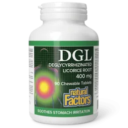 Natural Factors DGL 甘草根 90片咀嚼片 | 每天不同折扣, 全网最低价格 | 种类齐全的保健品店铺 VITASHOP, 只有你想不到, 没有你买不到 !