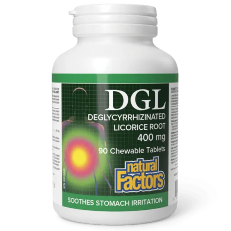 Natural Factors DGL 甘草根 90片咀嚼片 | 每天不同折扣, 全网最低价格 | 种类齐全的保健品店铺 VITASHOP, 只有你想不到, 没有你买不到 !