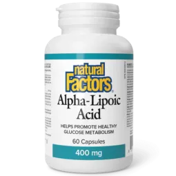 Acide alpha-lipoïque 400 mg, 60 gélules | Safest & Easiest Shopping Vitamins Online | VITASHOP