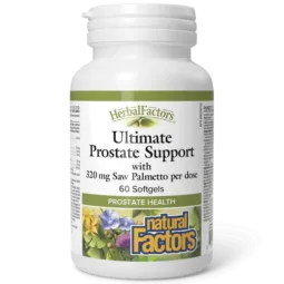 Natural Factors 내추럴 팩터스 HerbalFactors Ultimate Prostate Support, 60 소프트젤 | 매일 업데이트되는 특가 상품 | VITASHOP