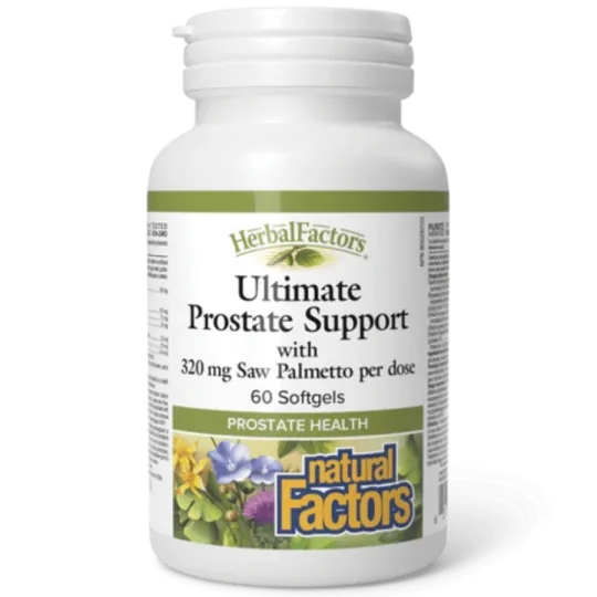 Natural Factors 내추럴 팩터스 HerbalFactors Ultimate Prostate Support, 60 소프트젤 | 매일 업데이트되는 특가 상품 | VITASHOP
