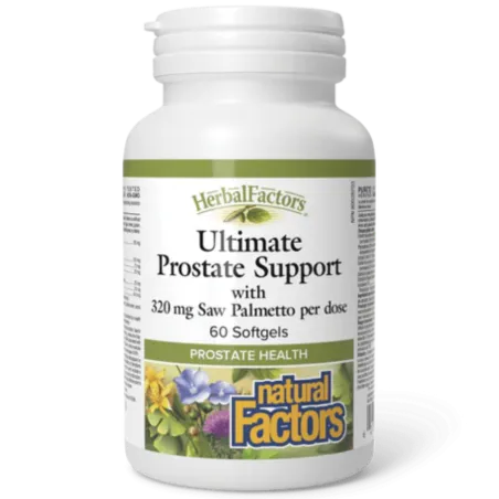 Natural Factors HerbalFactors Ultimate Prostate Support, 60 Softgels | Unbeatable Prices, Daily Deals | VITASHOP