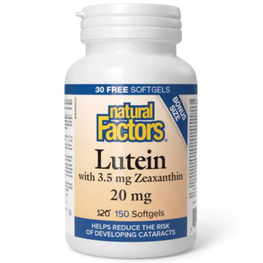 Natural Factors 루테인 20 mg, 150 소프트젤 | 파격적인 가격, 데일리 특가 | VITASHOP