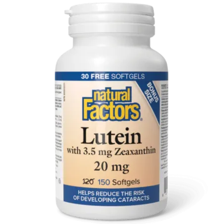 Natural Factors 루테인 20 mg, 150 소프트젤 | 파격적인 가격, 데일리 특가 | VITASHOP