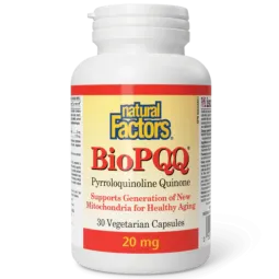 Natural Factors 내추럴 팩터스 BioPQQ 피로로퀴놀린 퀴논 20mg, 식물성 캡슐 30정 | 매일 업데이트되는 특가 상품 | VITASHOP