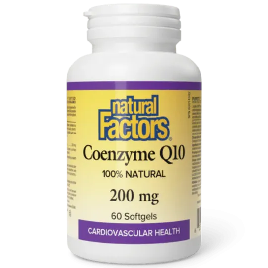 Natural Factors 내추럴 팩터스 코엔자임 Q10 200mg, 소프트젤 60정 | 매일 업데이트되는 특가 상품 | VITASHOP