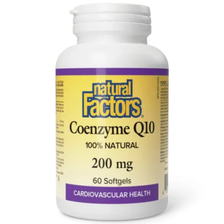 Natural Factors 내추럴 팩터스 코엔자임 Q10 200mg, 소프트젤 60정 | 매일 업데이트되는 특가 상품 | VITASHOP