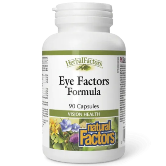 Natural Factors 내추럴 팩터스 HerbalFactors 아이 팩터 포뮬러, 90 캡슐 | 매일 업데이트되는 특가 상품 | VITASHOP