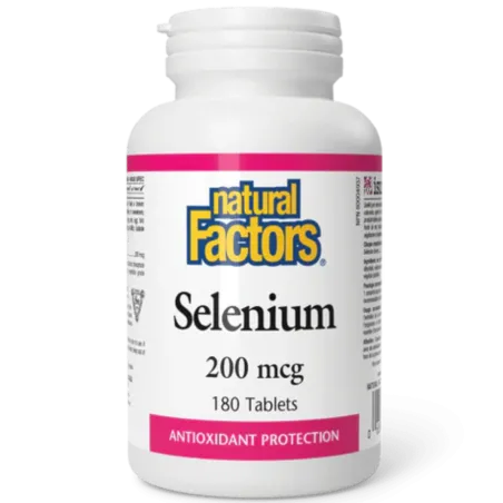 Natural Factors Selenium 200 mcg, 180 Tablets | 每天不同折扣, 全网最低价格 | 种类齐全的保健品店铺 VITASHOP, 只有你想不到, 没有你买不到 !