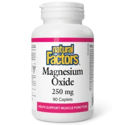 Oxyde de magnésium 250 mg, 90 Caplets | Safest & Easiest Shopping Vitamins Online | VITASHOP