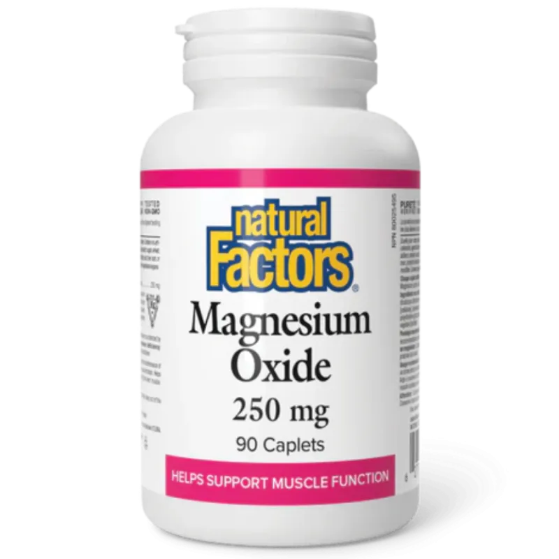 Natural Factors 내추럴 팩터스 산화마그네슘 250mg, 90정 | 매일 업데이트되는 특가 상품 | VITASHOP