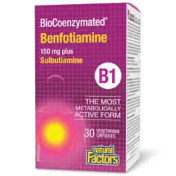 Natural Factors BioCoenzymated Benfotiamine B1 150 mg, 30 Vegetarian Capsules | Unbeatable Prices, Daily Deals | VITASHOP