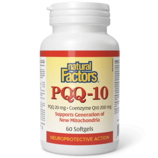 Natural Factors 내추럴 팩터스 PQQ-10, 60 소프트젤 | 매일 업데이트되는 특가 상품 | VITASHOP