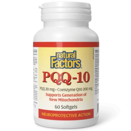 Natural Factors 내추럴 팩터스 PQQ-10, 60 소프트젤 | 매일 업데이트되는 특가 상품 | VITASHOP