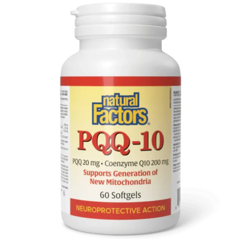 Natural Factors PQQ-10, 60 Softgels | Unbeatable Prices, Daily Deals | VITASHOP