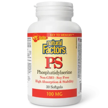 Natural Factors 내추럴 팩터스 PS 포스파티딜세린 100mg, 소프트젤 30정 | 매일 업데이트되는 특가 상품 | VITASHOP