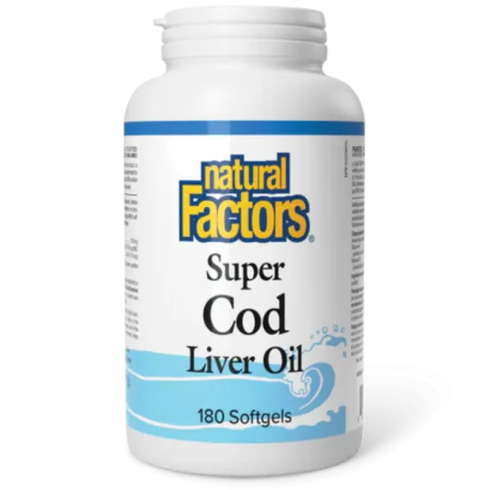 Natural Factors Super Cod Liver Oil, 180 Softgels | 每天不同折扣, 全网最低价格 | 种类齐全的保健品店铺 VITASHOP, 只有你想不到, 没有你买不到 !