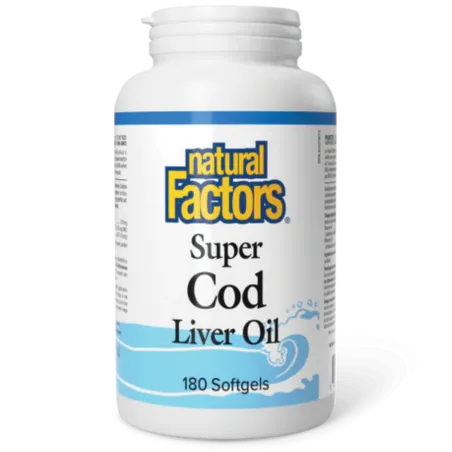 Natural Factors Super Cod Liver Oil, 180 Softgels | 每天不同折扣, 全网最低价格 | 种类齐全的保健品店铺 VITASHOP, 只有你想不到, 没有你买不到 !