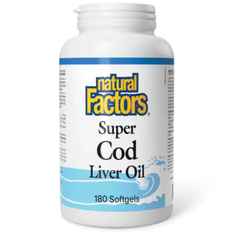 Natural Factors 내추럴 팩터스 슈퍼 대구 간유, 180 소프트젤 | 매일 업데이트되는 특가 상품 | VITASHOP