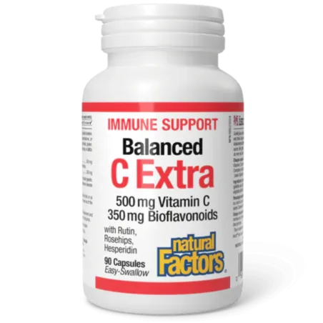 Natural Factors 내추럴 팩터스 루틴, 로즈힙, 헤스페리딘 500 mg / 350 mg, 90 캡슐 함유 균형 잡힌 C 엑스트라 | 매일 업데이트되는 특가 상품 | VITASHOP