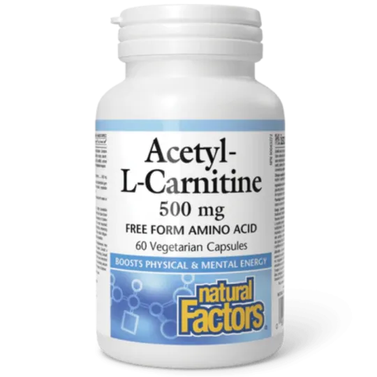 Natural Factors 내추럴 팩터스 아세틸-L-카르니틴 500mg, 식물성 캡슐 60정 | 매일 업데이트되는 특가 상품 | VITASHOP