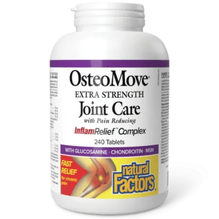Natural Factors 내추럴 팩터스 OsteoMove 조인트 케어 엑스트라 스트렝스, 240정 | 매일 업데이트되는 특가 상품 | VITASHOP