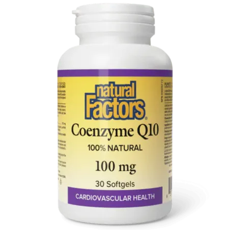 Natural Factors Coenzyme Q10 100 mg, 30 Softgels | Unbeatable Prices, Daily Deals | VITASHOP