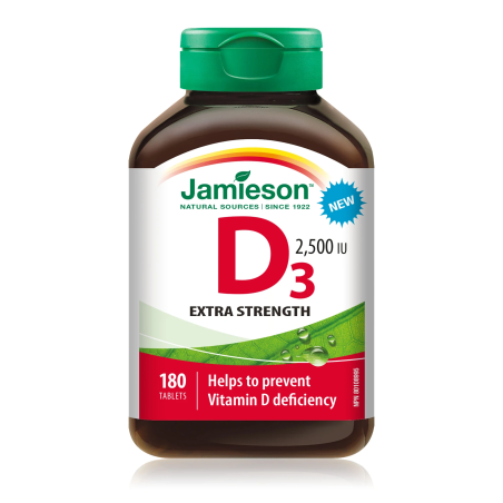 Jamieson Vitamin D 2500 IU 180 Tablets | Unbeatable Prices, Daily Deals | VITASHOP