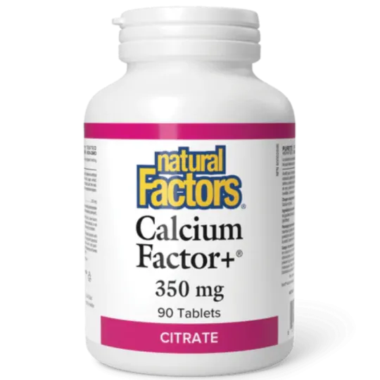 Natural Factors Calcium Factor+ 350 mg, 90 Tablets | 每天不同折扣, 全网最低价格 | 种类齐全的保健品店铺 VITASHOP, 只有你想不到, 没有你买不到 !