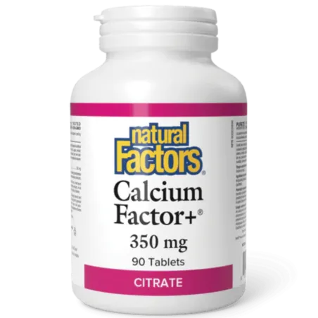 Natural Factors Calcium Factor+ 350 mg, 90 Tablets | 每天不同折扣, 全网最低价格 | 种类齐全的保健品店铺 VITASHOP, 只有你想不到, 没有你买不到 !
