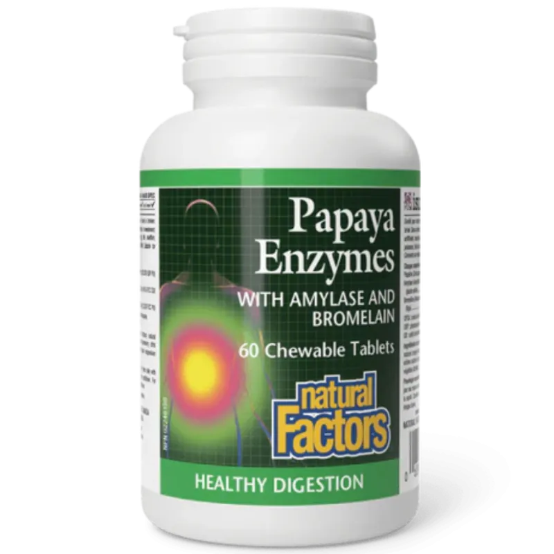 Enzymes de papaye avec amylase et bromélaïne | Safest & Easiest Shopping Vitamins Online | VITASHOP