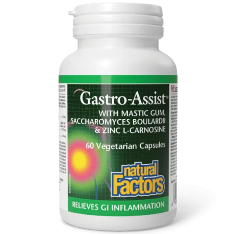 Natural Factors 내추럴 팩터스 Gastro-Assist, 식물성 캡슐 60정 | 매일 업데이트되는 특가 상품 | VITASHOP