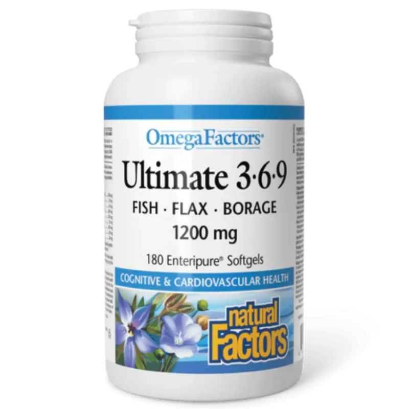 OmegaFactors Ultimate 3-6-9, 180 Softgels | Safest & Easiest Shopping Vitamins Online | VITASHOP