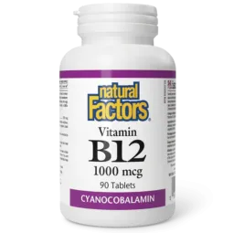 Natural Factors Vitamin B12 1000 mcg, 90 Tablets | Unbeatable Prices, Daily Deals | VITASHOP
