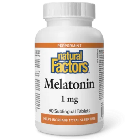Mélatonine 1 mg de menthe poivrée | Safest & Easiest Shopping Vitamins Online | VITASHOP