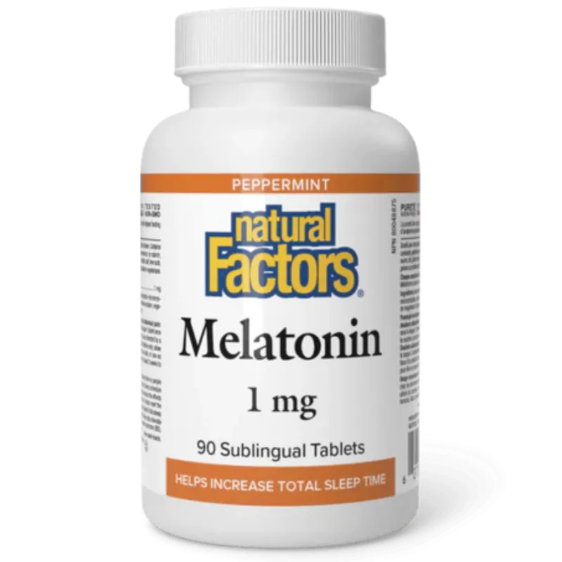 Mélatonine 1 mg de menthe poivrée | Safest & Easiest Shopping Vitamins Online | VITASHOP