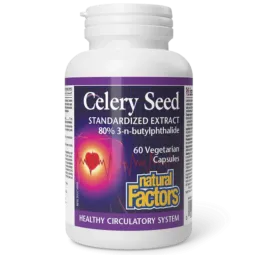 Natural Factors 내추럴 팩터스 셀러리 종자 표준화 추출물, 식물성 캡슐 60정 | 매일 업데이트되는 특가 상품 | VITASHOP