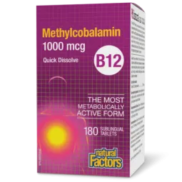 Natural Factors 내추럴 팩터스 B12 메틸코발라민 1000mcg, 설하 정제 180정 | 매일 업데이트되는 특가 상품 | VITASHOP