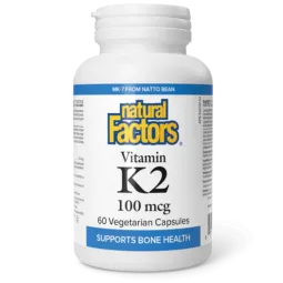 Natural Factors 내추럴 팩터스 비타민 K2 100mcg, 식물성 캡슐 60정 | 매일 업데이트되는 특가 상품 | VITASHOP