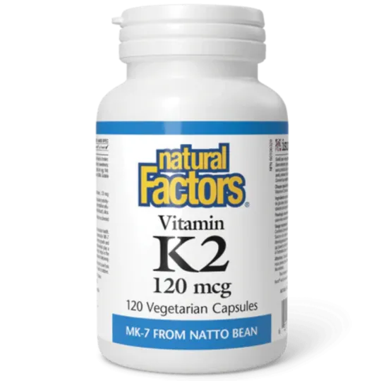 Vitamin K2 120 mcg, 120 Vegetarian Capsules | Safest & Easiest Shopping Vitamins Online | VITASHOP
