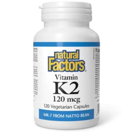 Vitamin K2 120 mcg, 120 Vegetarian Capsules | Safest & Easiest Shopping Vitamins Online | VITASHOP