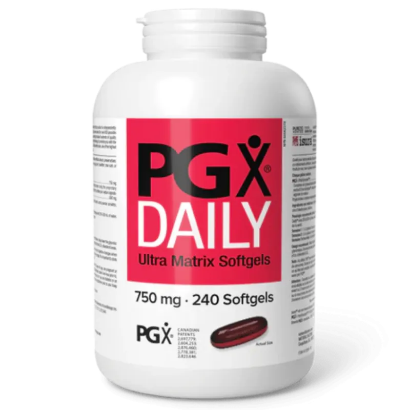 PGX Daily Ultra Matrix 750 mg, 240 Softgels | Safest & Easiest Shopping Vitamins Online | VITASHOP