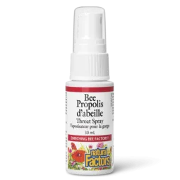 Natural Factors Bee Propolis Throat Spray,  30 mL | Unbeatable Prices, Daily Deals | VITASHOP